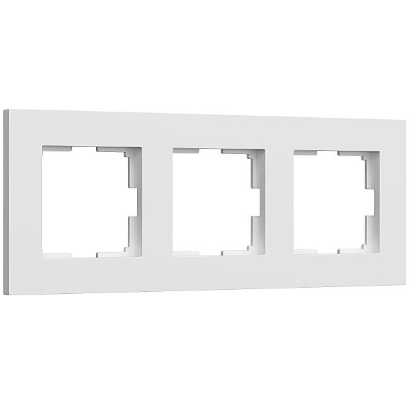 Рамка Werkel Slab белый софт W0032961/ Рамка на 3 поста Slab (белый софт)