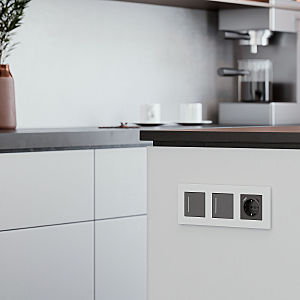 Рамка Werkel Slab белый софт W0032961/ Рамка на 3 поста Slab (белый софт)