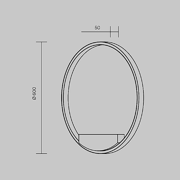 Настенный светильник Maytoni Rim MOD058WL-L35WK