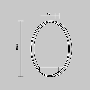 Настенный светильник Maytoni Rim MOD058WL-L35WK