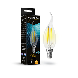 Светодиодная лампа Candle wind 9W Graphene Voltega 7220 E14 6Вт 3000